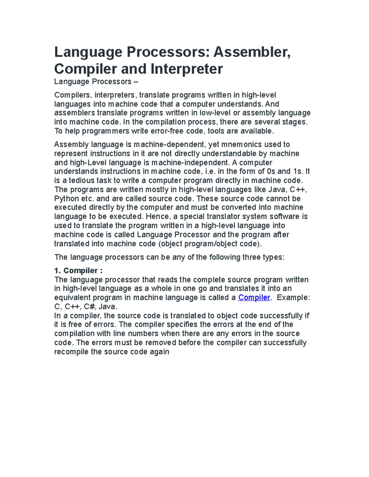 CTPS Lesson Plan 2023: Computational Thinking & Problem Solving - Studocu