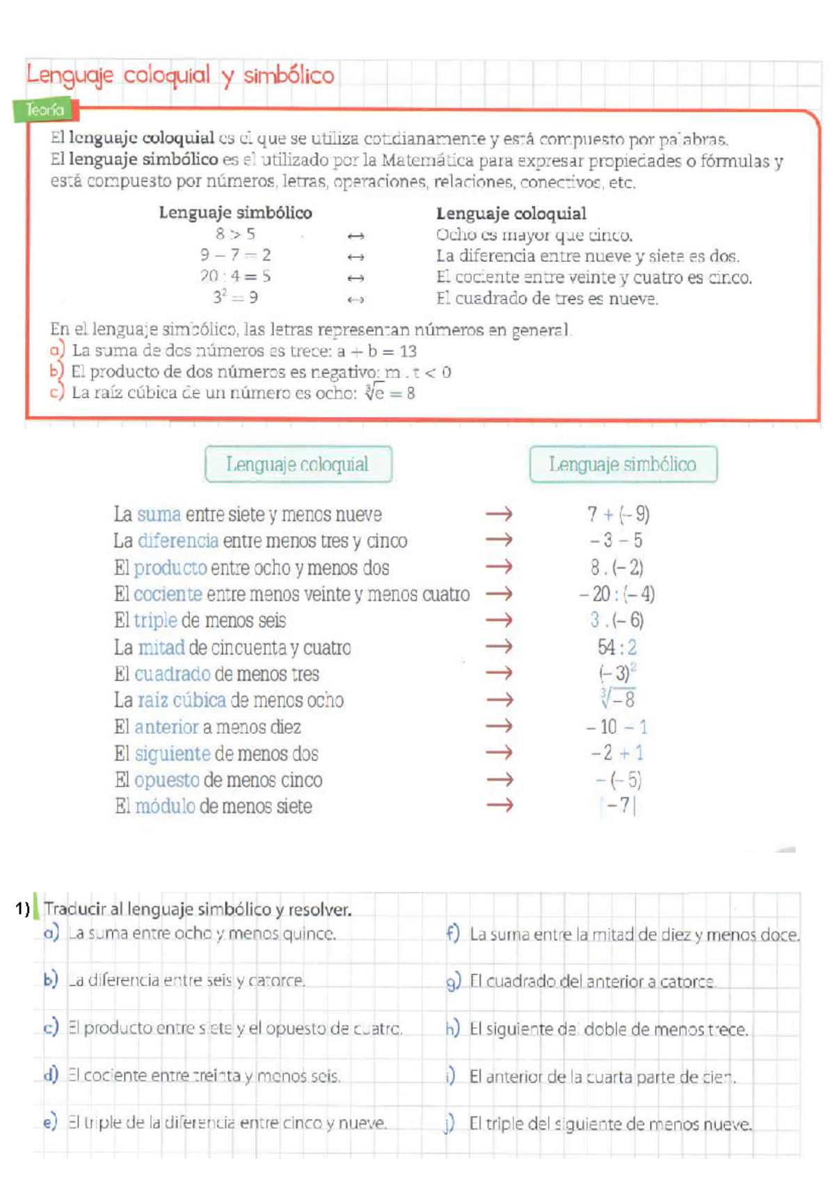 Cap 3: Ecuaciones y Porcentajes en Lenguaje Coloquial y Simbólico - Document Preview