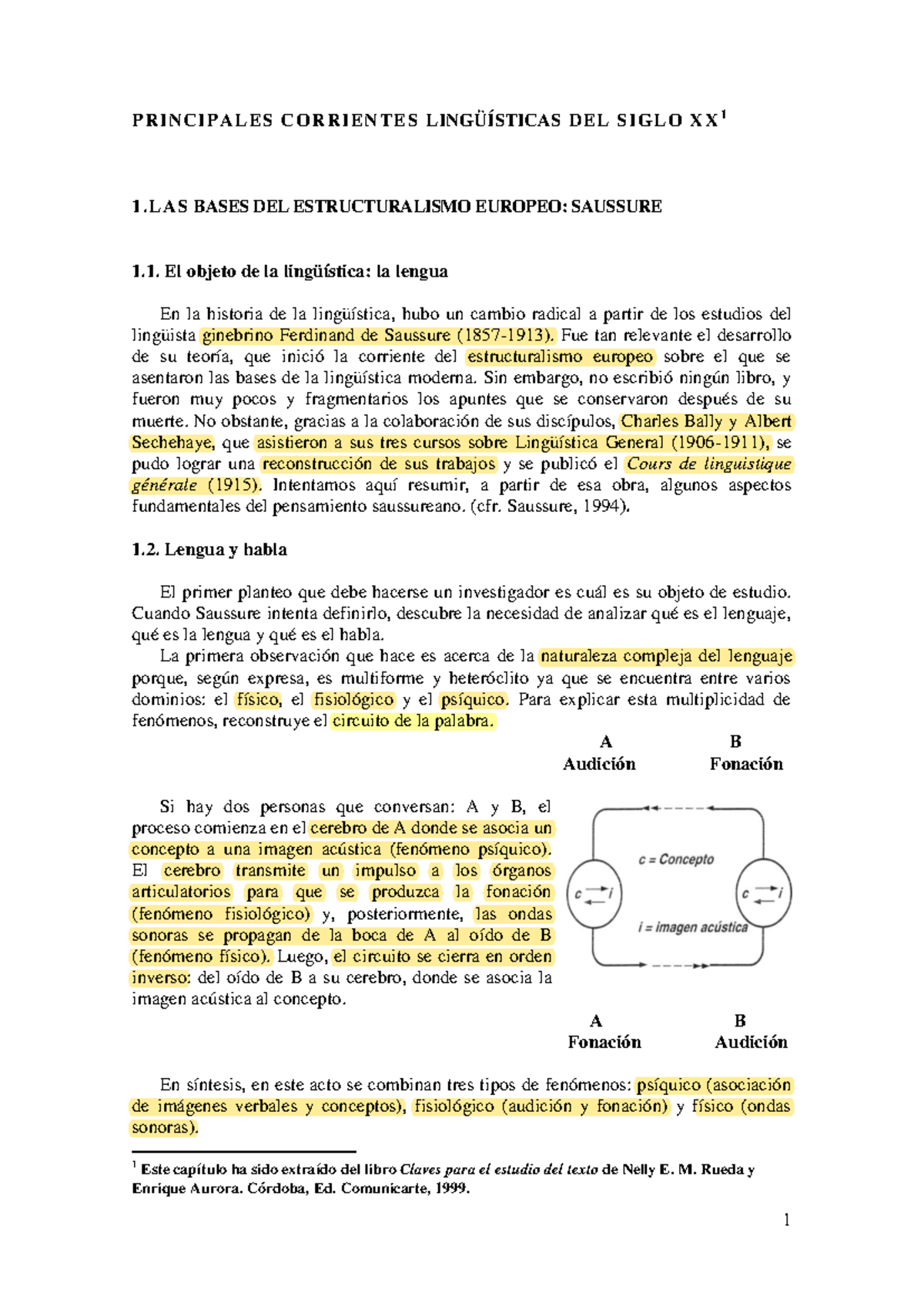 Principales Corrientes Lingüísticas del Siglo XX: Enfoques y Teorías ...