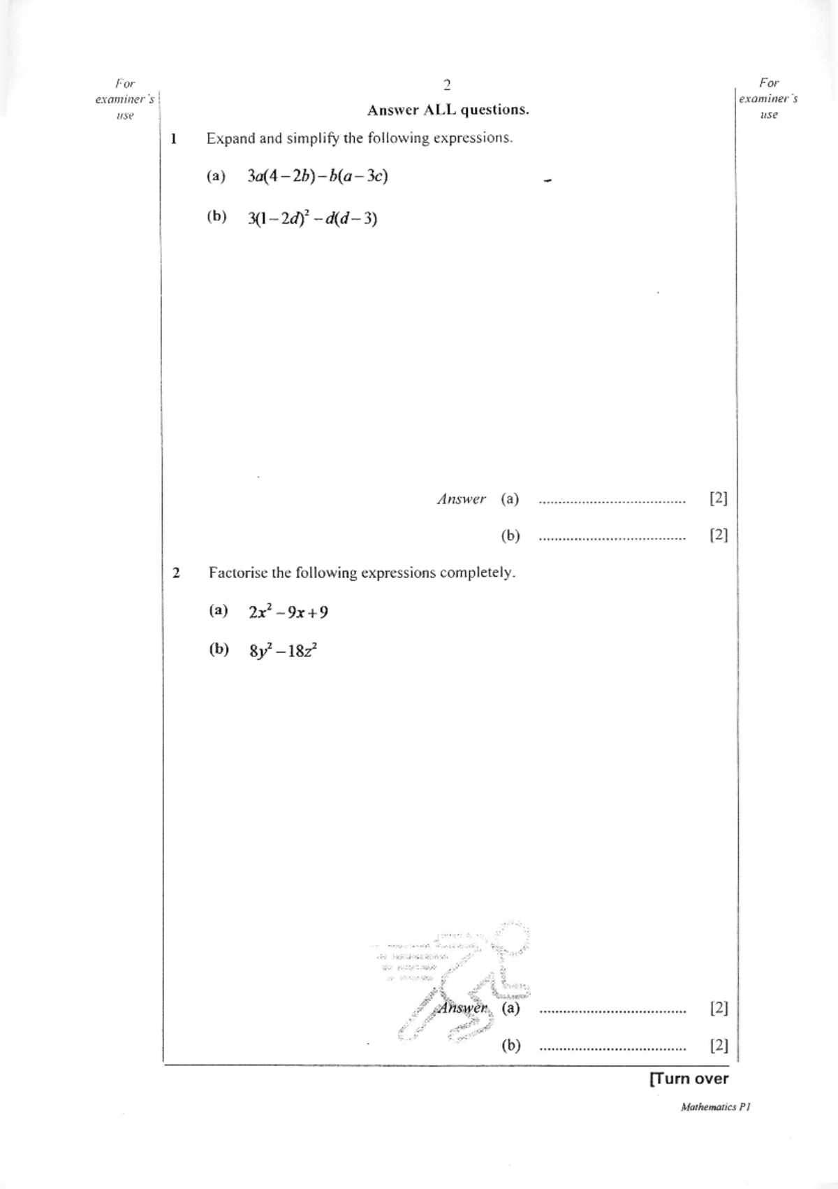 (1) S2 Maths Practice 1 - MA1301 - Studocu