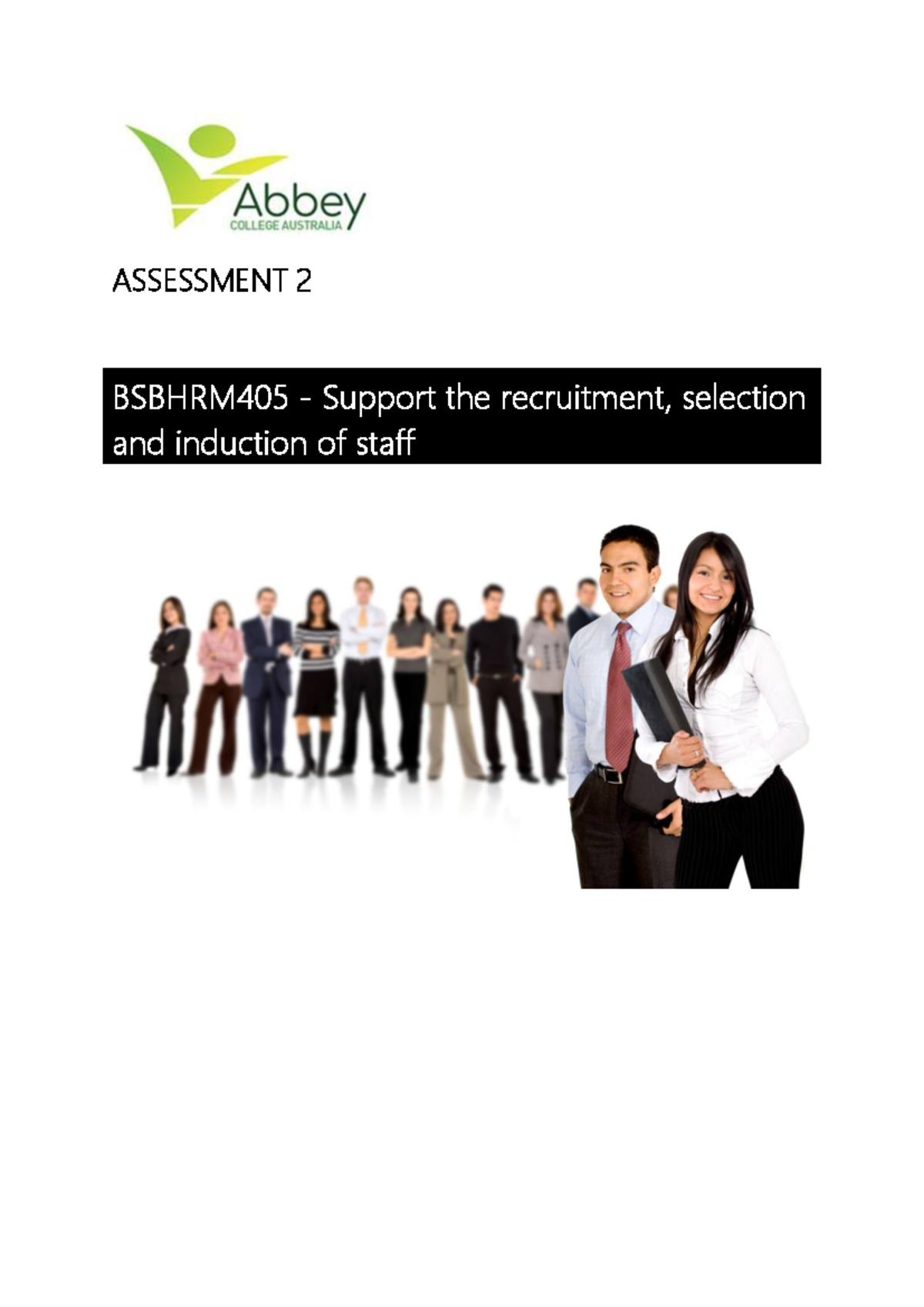 Bsbhrm 405 Task 2 V2 - support recruitment - ASSESSMENT 2 BSBHRM405 ...