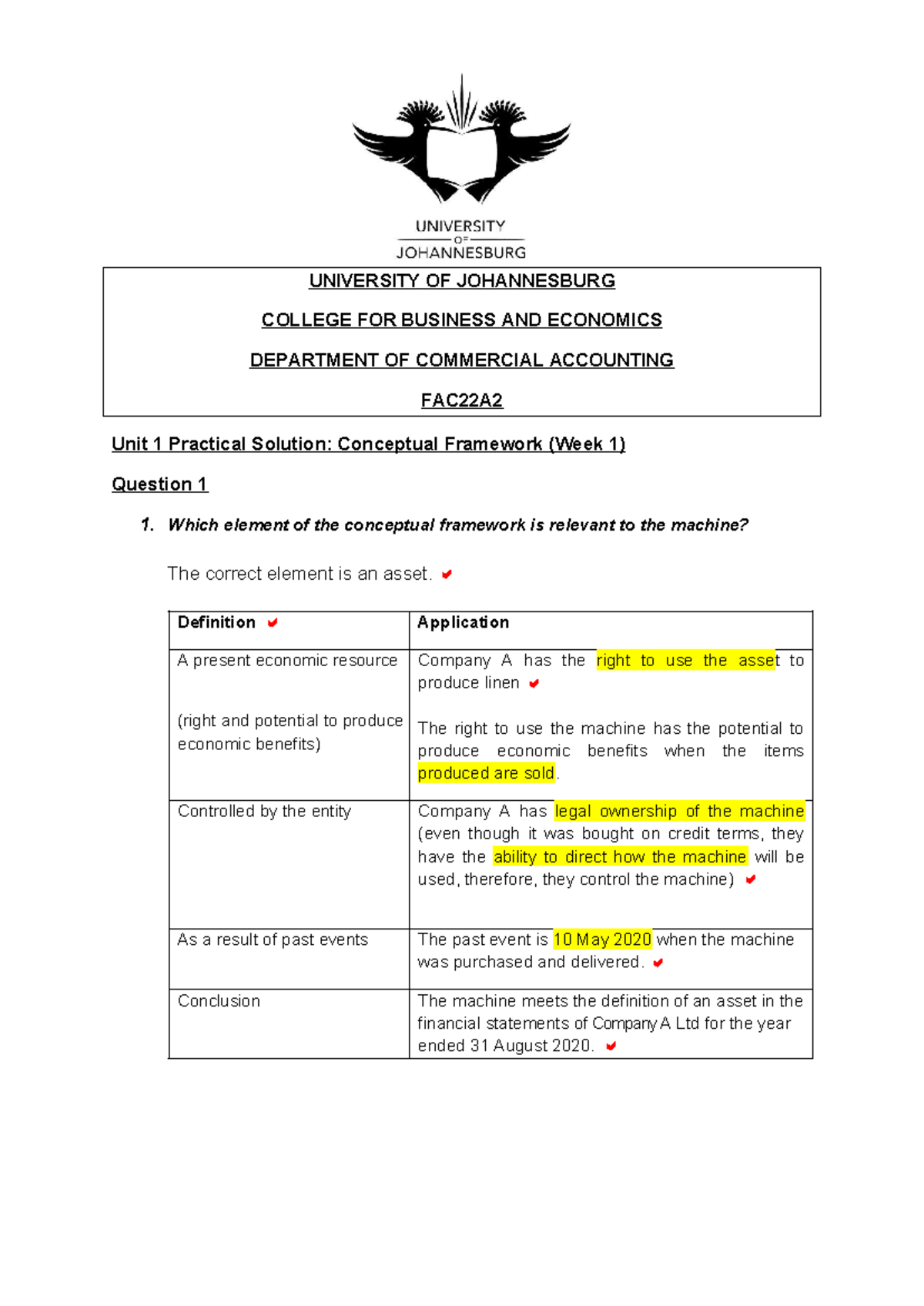 CF- Solution Practical Questions 2025: Conceptual Framework Analysis ...