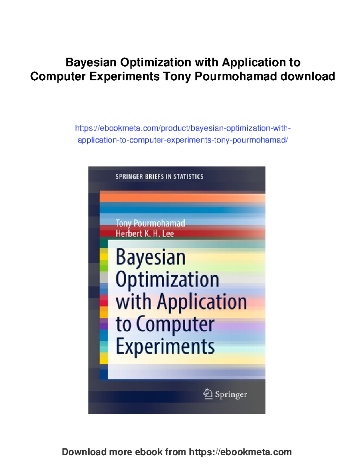Bayesian optimization in computer experiments (STAT 124221) - Studocu