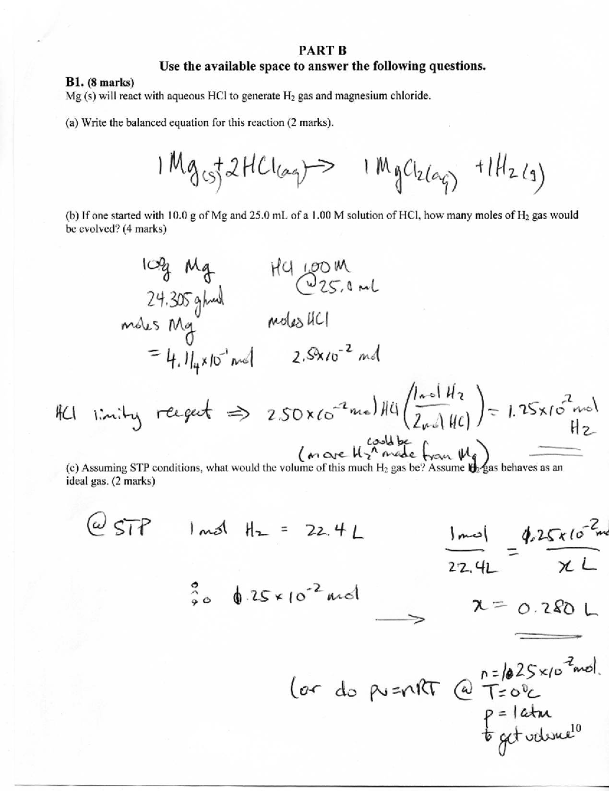 Final exam short answers for chemistry 101 - Studocu