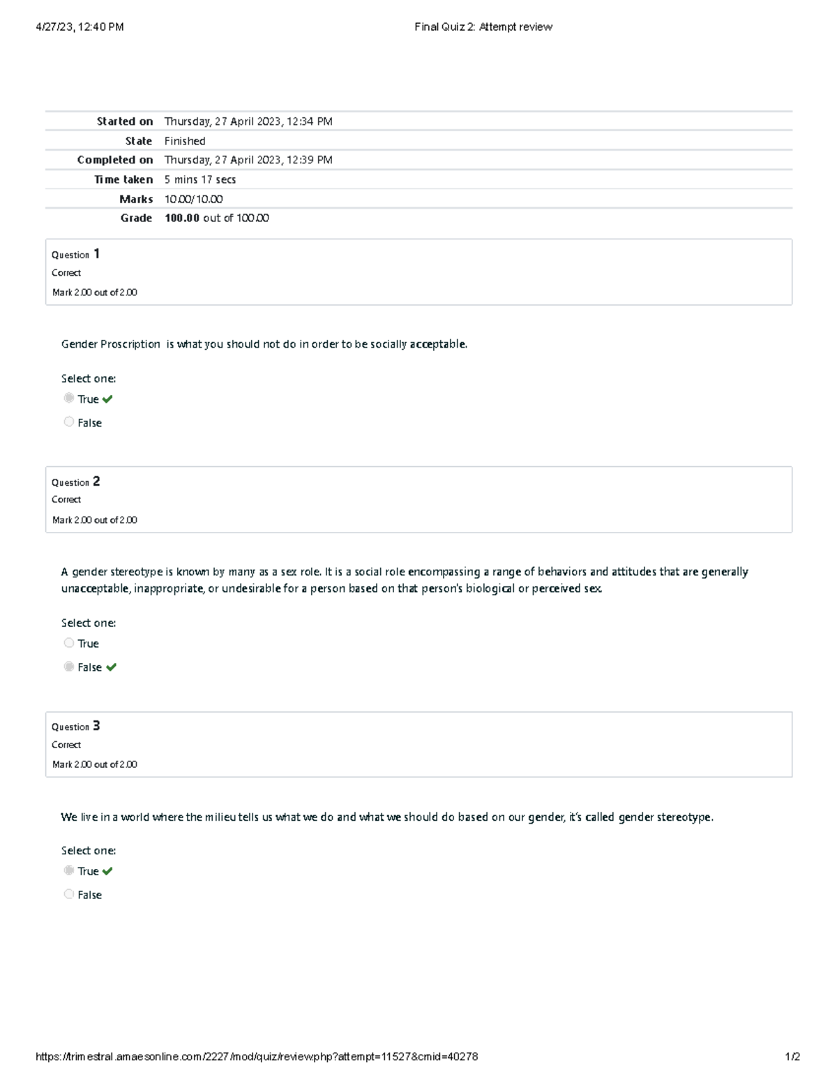 GE6104 Final Quiz 2 Attempt Review and Results - Studocu
