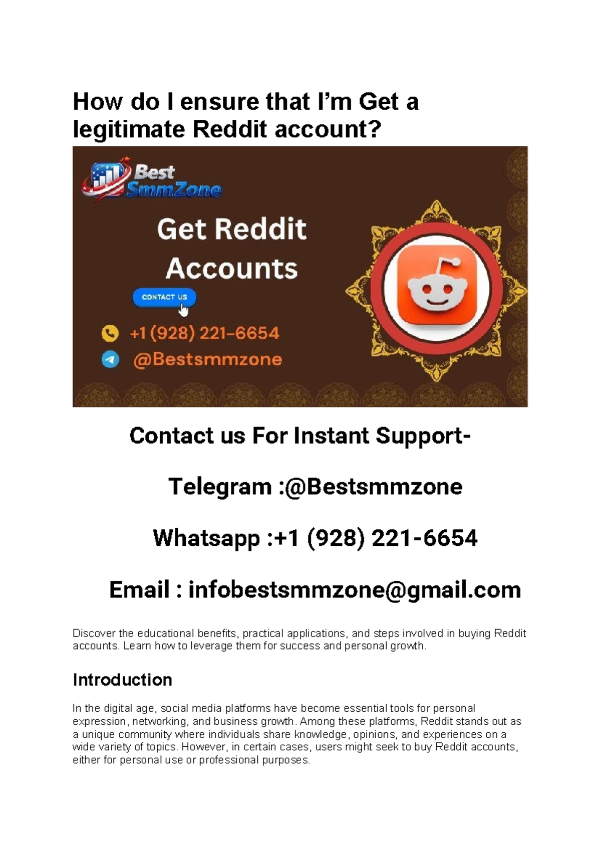 Guide to Buying a Legitimate Reddit Account: Benefits & Best Practices ...