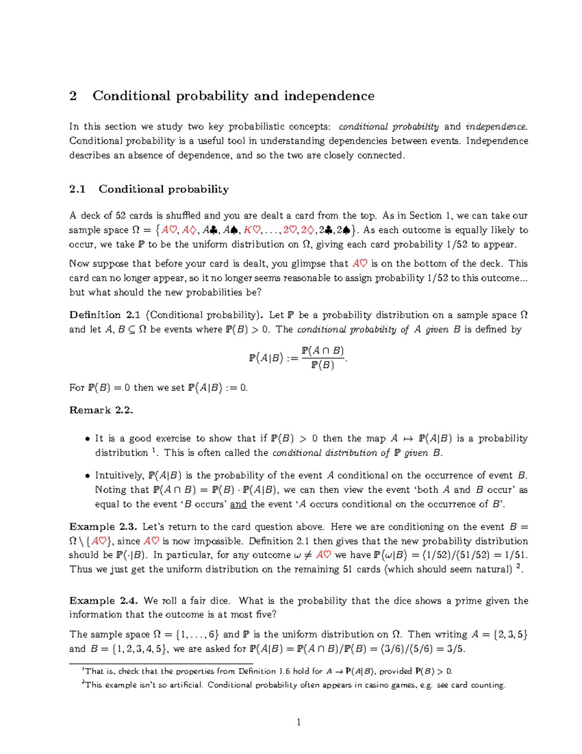 1PS Section 2 - Understanding Conditional Probability & Independence ...