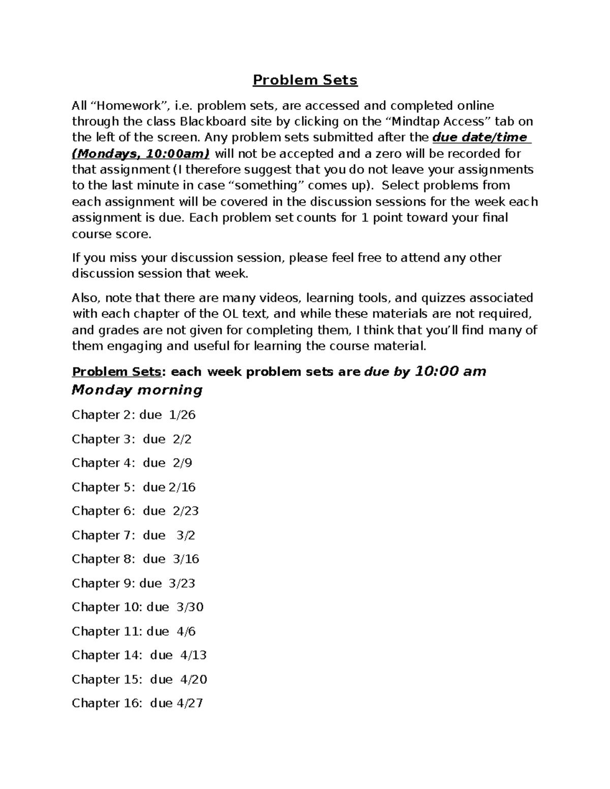Econ HW: Problem Set Submission Guidelines & Deadlines - Studocu