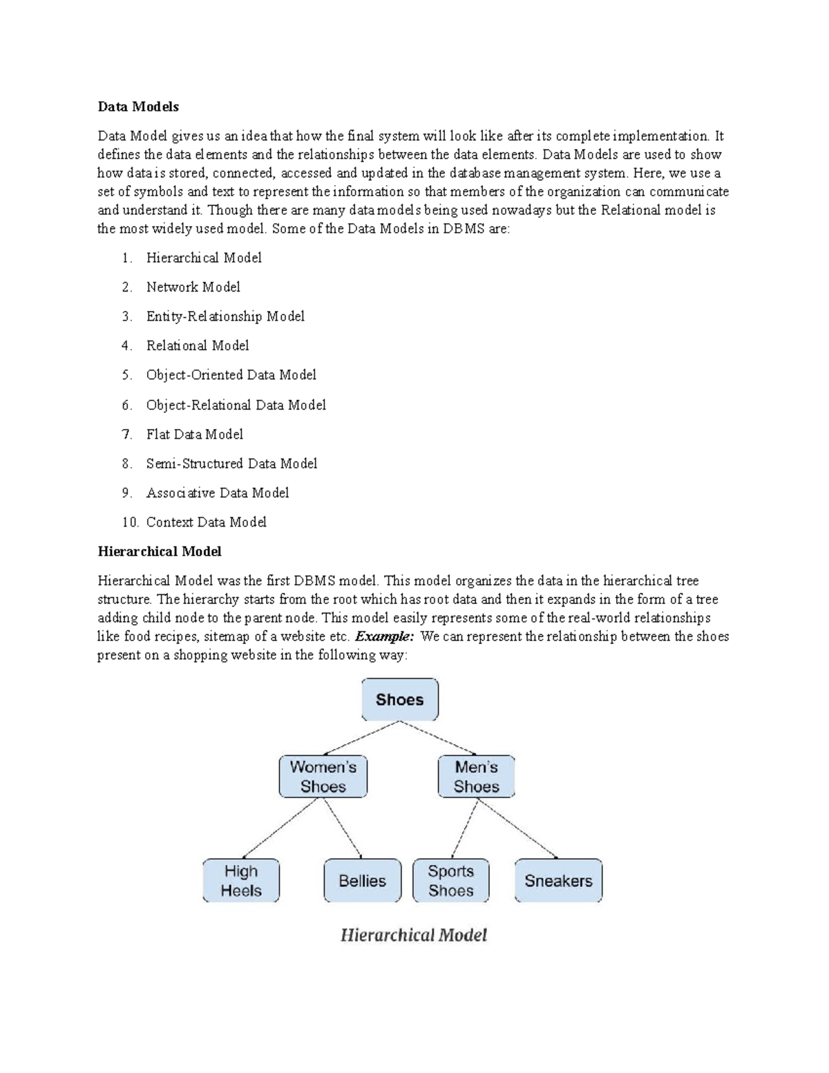 Data Models in Technology: Understanding DBMS Structures and Types ...