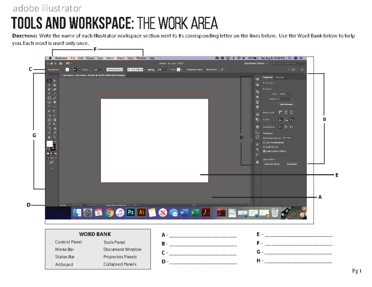 3 - ai tools and workspace ws - D irections : Write the name of each ...
