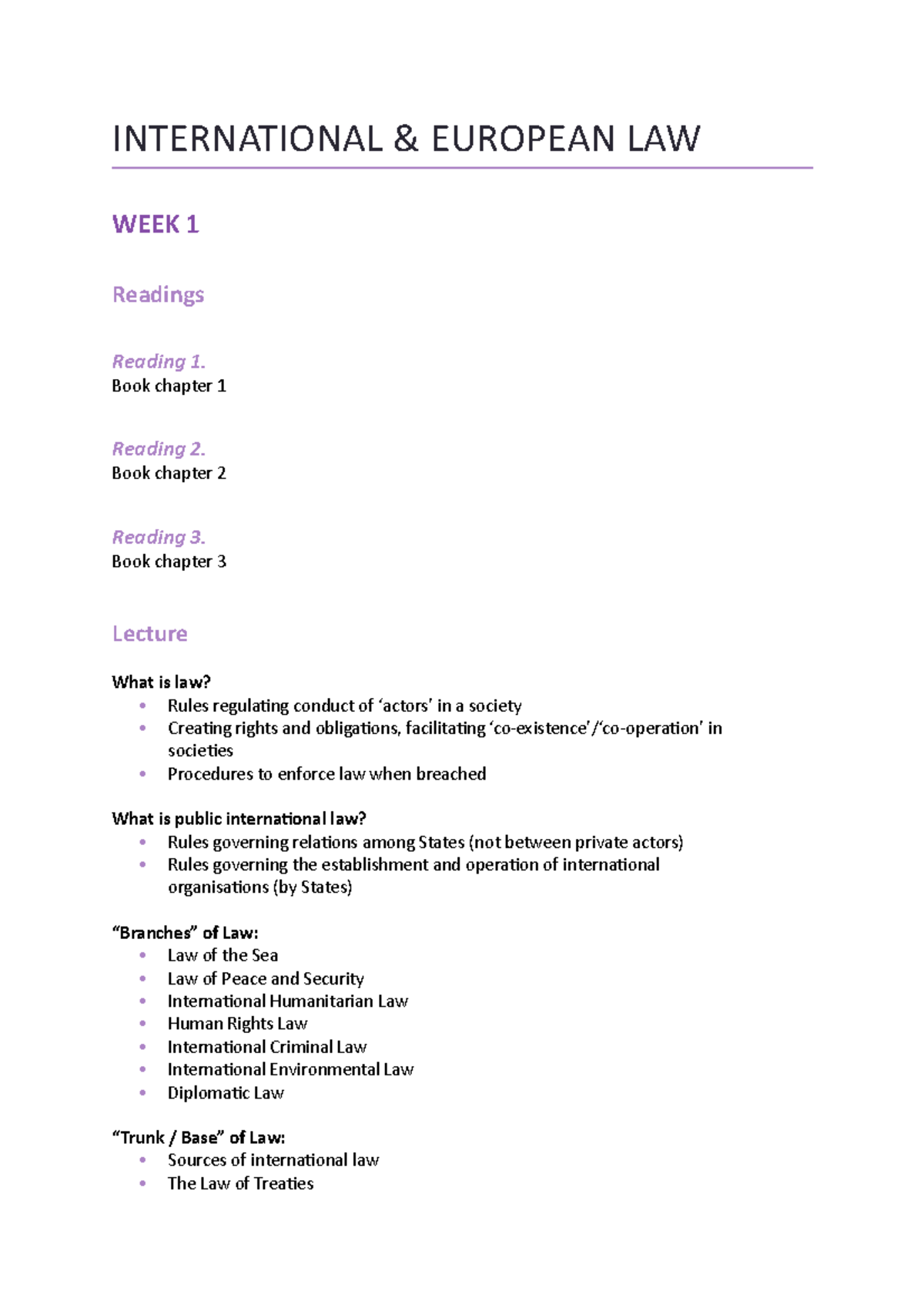 IEL 101: Summary Notes on International & European Law Concepts ...