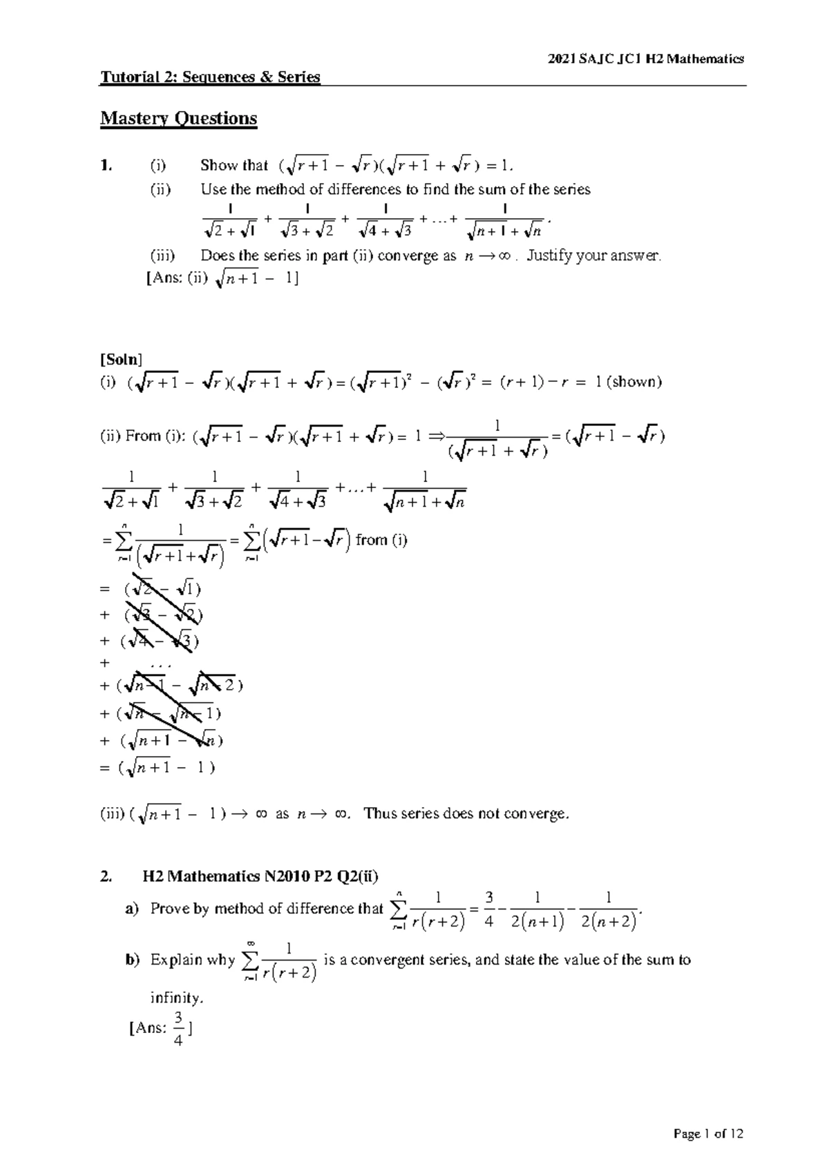 MATH 101 Final Exam Cheatsheet: Key Theorems & Definitions - Studocu