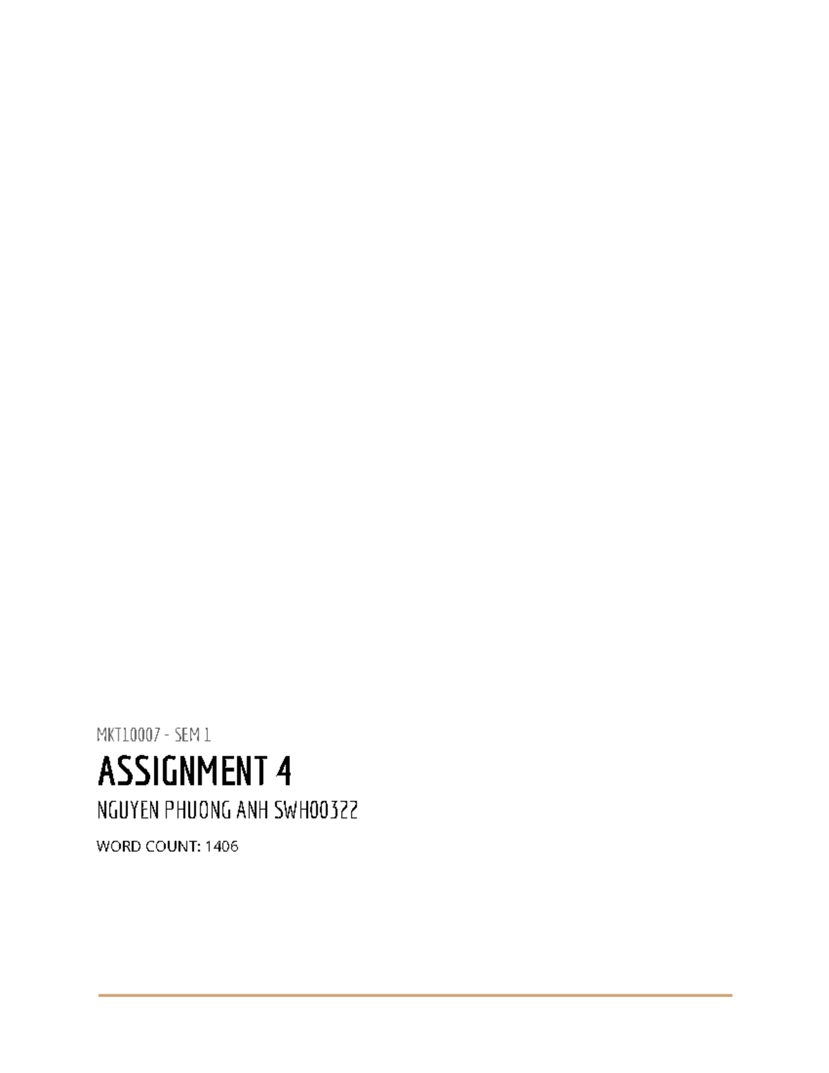 Assignment 4 - final exam Motivating an ‘A’ who’s getting ‘F’s - TABLE ...