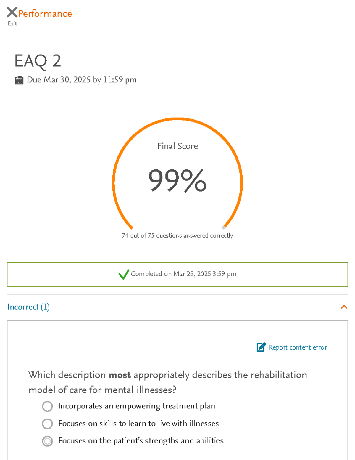 EAQ 4295 - Exam 2 Practice Questions & Answers for Final Revision - Studocu