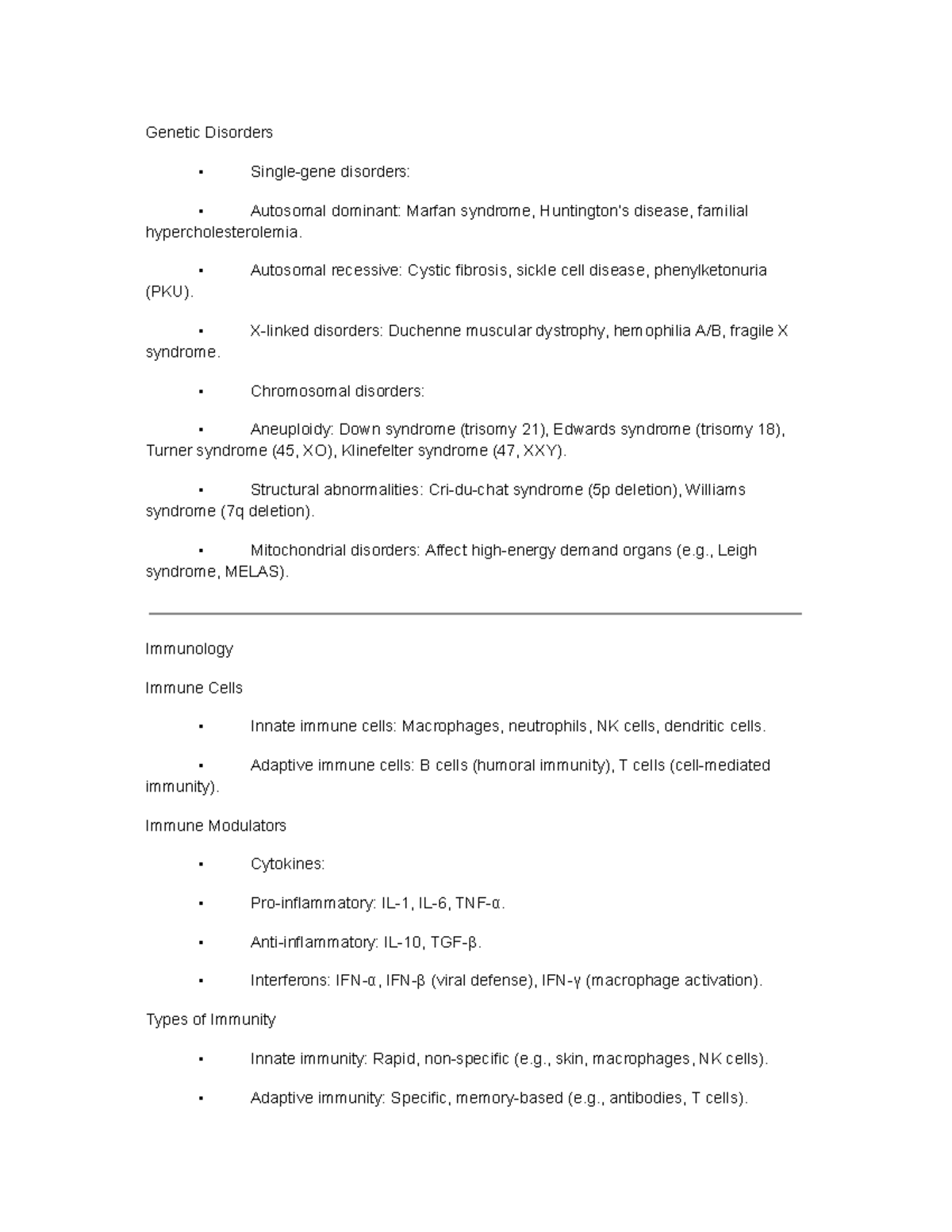 Patho%20transes - Pathology - Genetic Disorders - Single-gene disorders ...