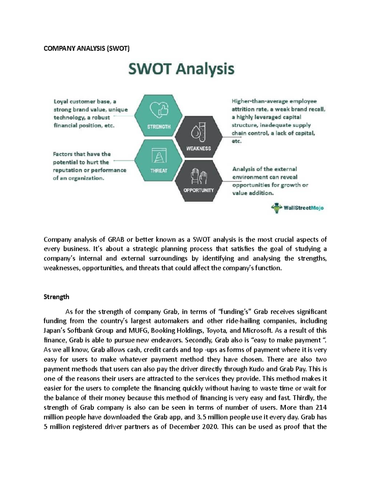 SWOT Analysis of Grab: Strengths, Weaknesses, Opportunities, Threats ...