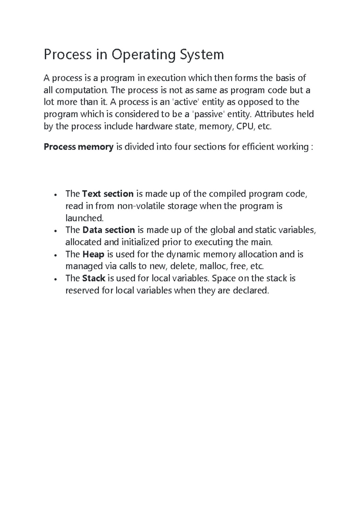 OS-Unit 2: Process Management and Scheduling Notes for Revision - Studocu
