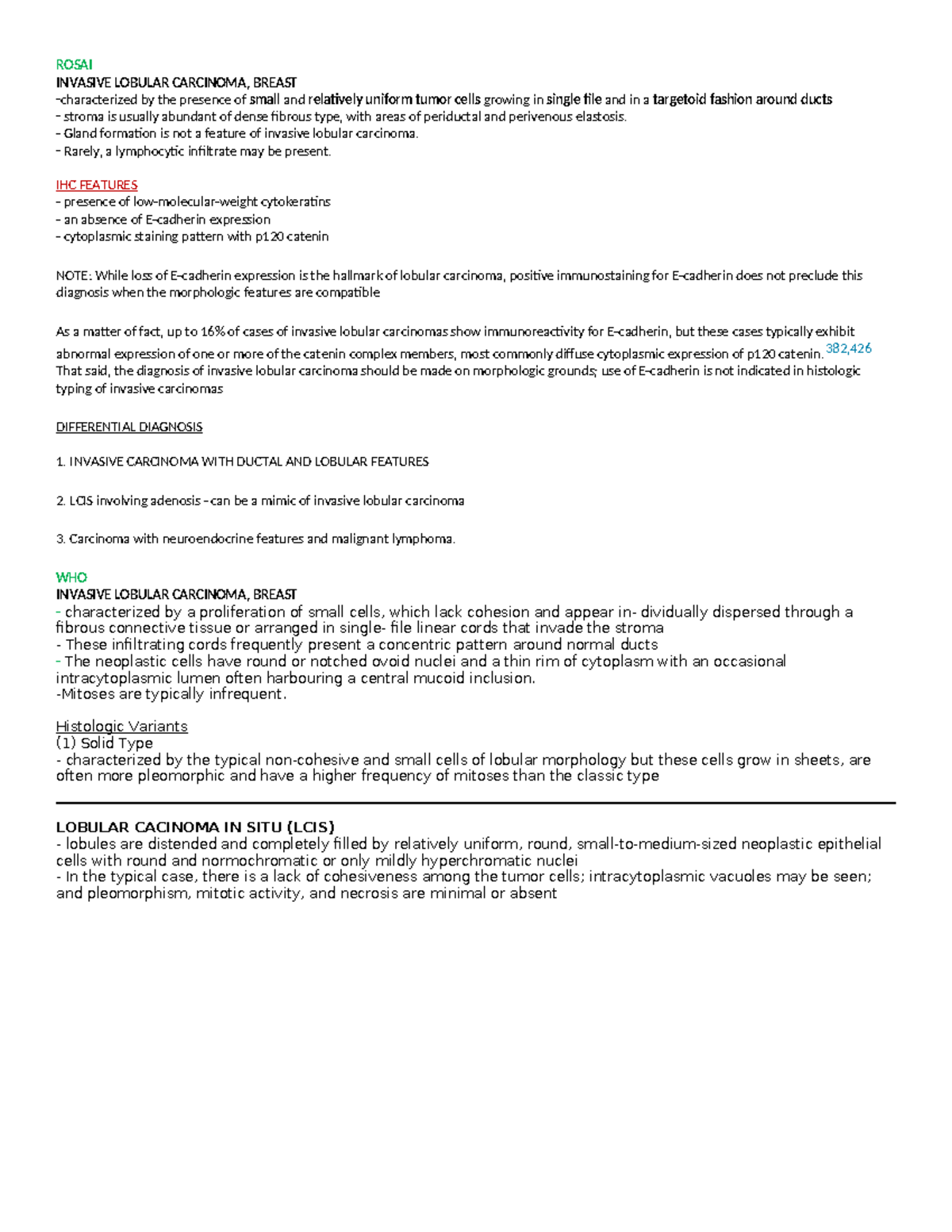 Invasive Lobular Carcinoma of the Breast: Key Features and Diagnosis ...