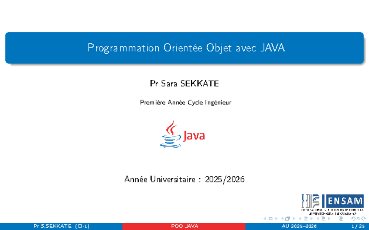 Cours POO JAVA - Encapsulation et Méthodes - Studocu