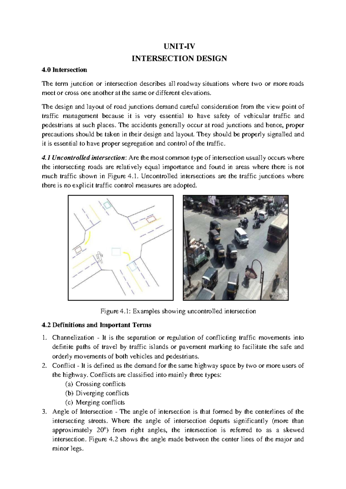 INTERSECTION DESIGN 4.0: Comprehensive Notes on Traffic Management ...