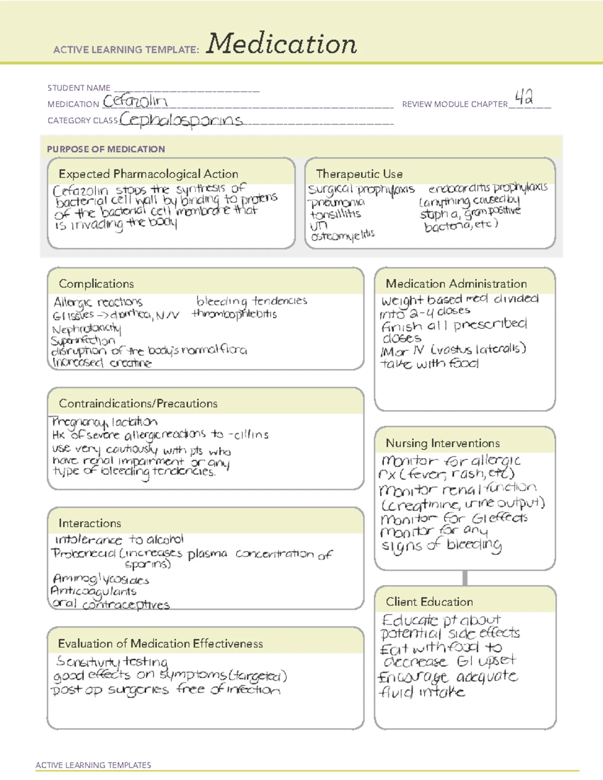 Nursing Diagnosis Concept Map Template for Effective Care Planning ...