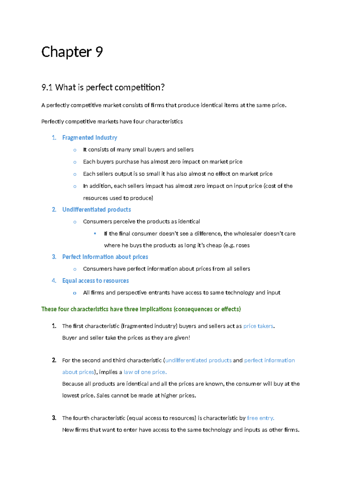 Chapter 9: Understanding Perfect Competition and Profit Maximization ...