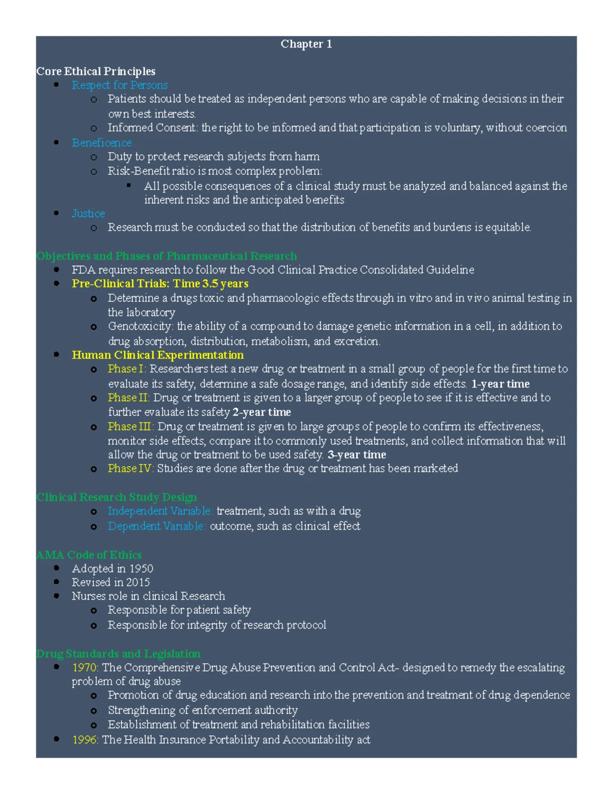 LPN 101: Pharm & Nursing Process - Chapter 1 Notes 🏥 - Studocu