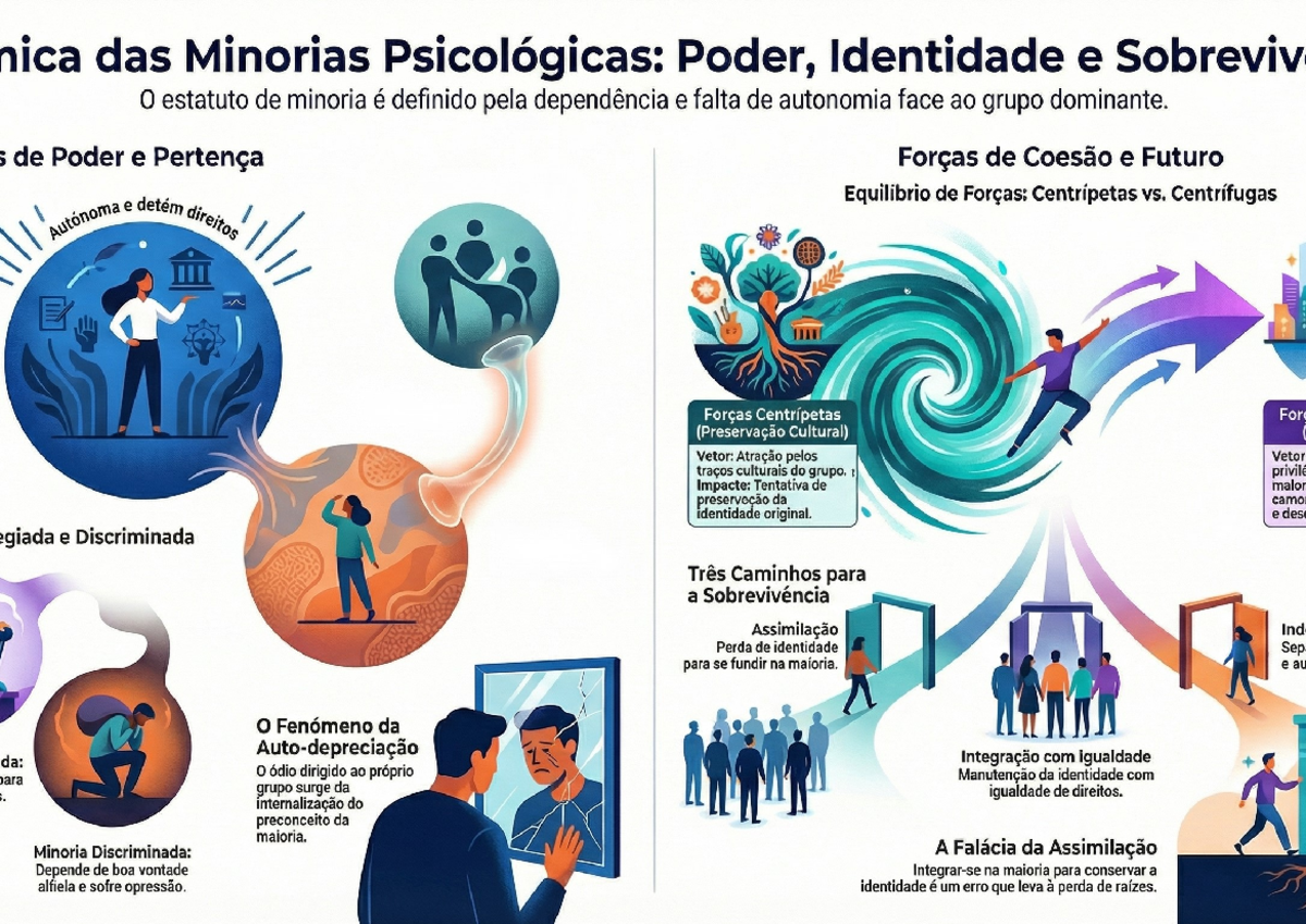Mapa Mental: Dinâmica de Maioria e Minoria na Psicologia - Studocu