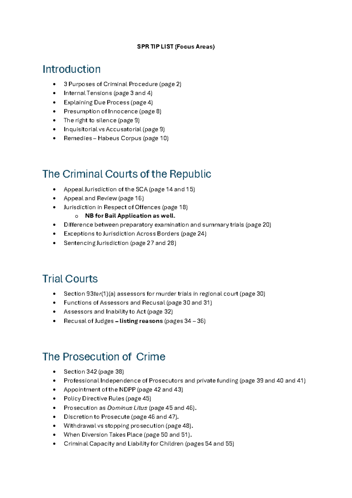 PnP Tips for 2025: Key Focus Areas in Criminal Procedure - Studocu