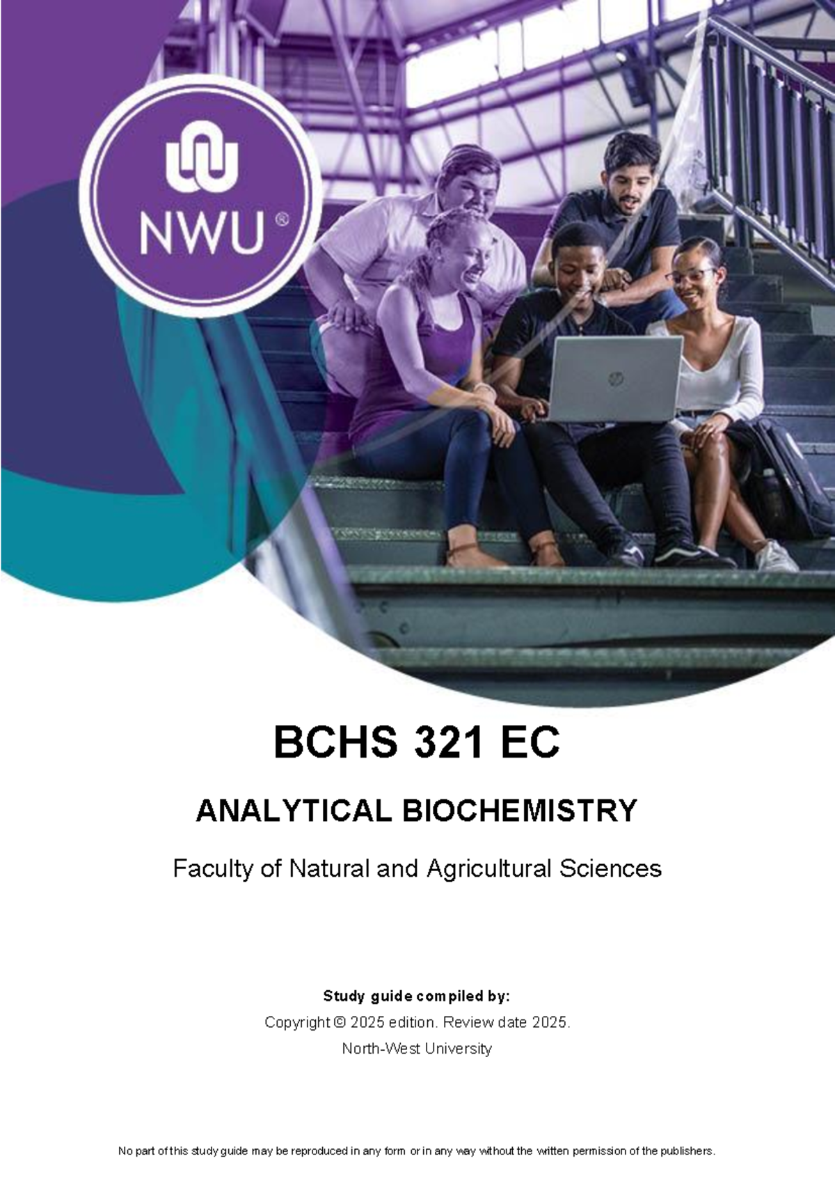 NWU Study Guide: BCHS 321 EC Analytical Biochemistry 2025 Edition - Studocu
