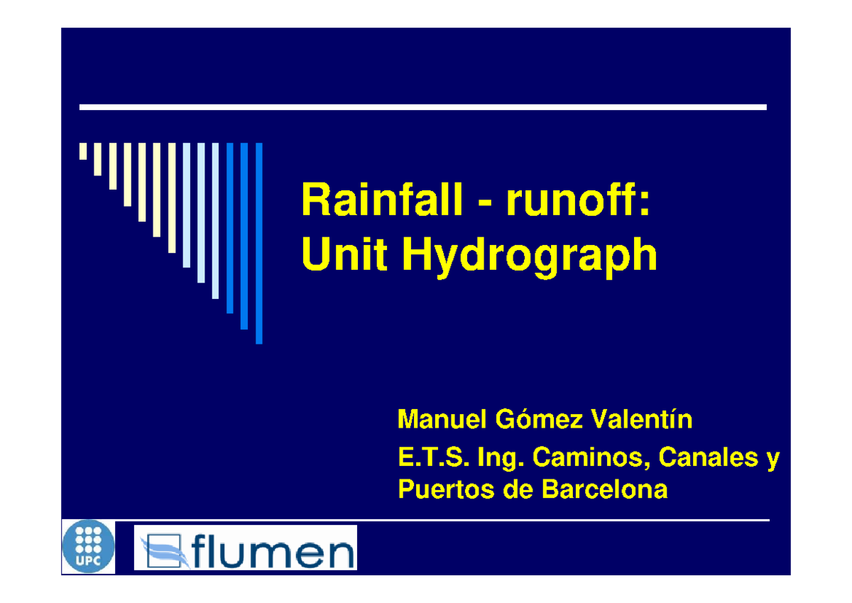 Unit Hydrograph Concepts and Applications: A Comprehensive Study Guide ...