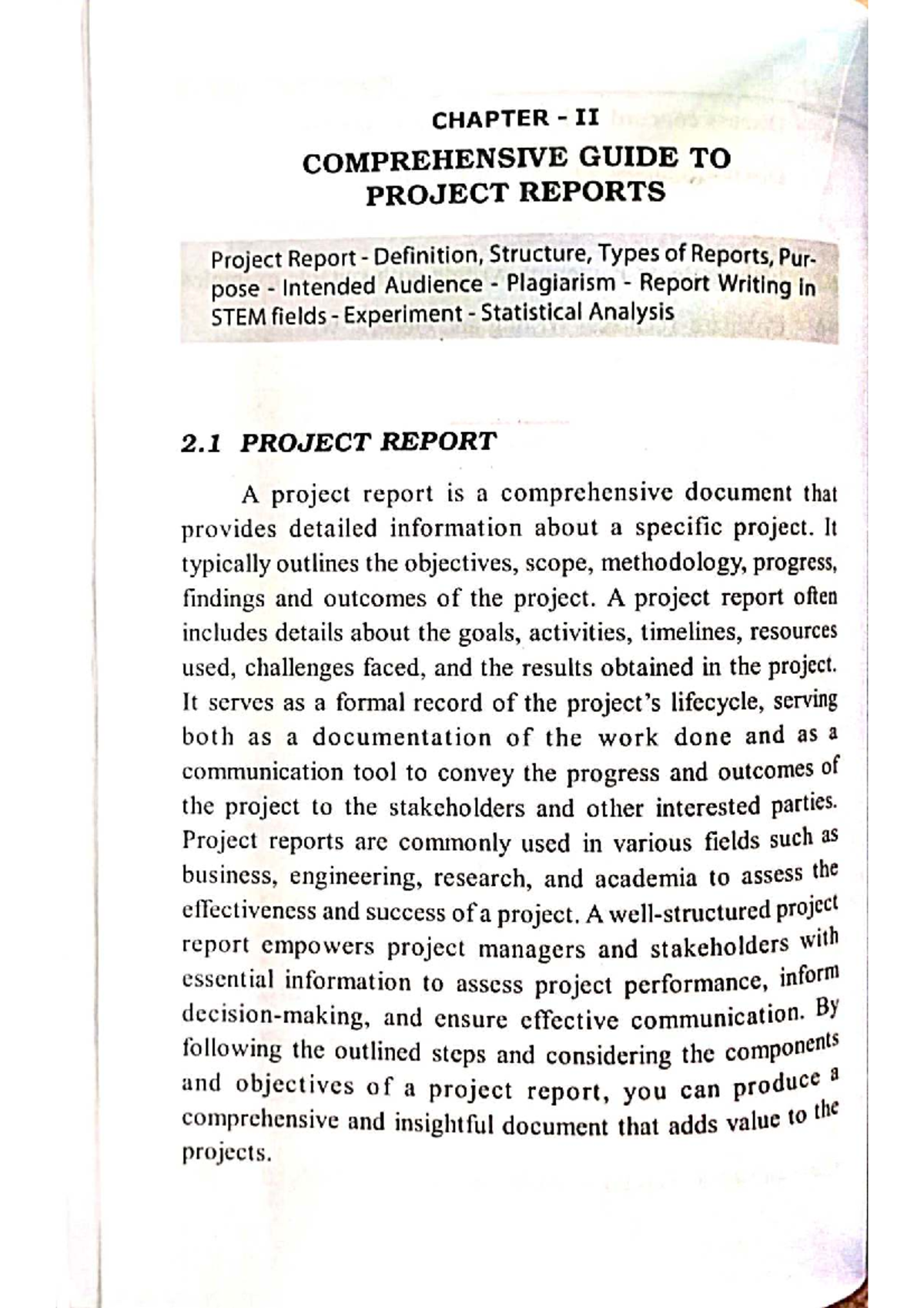 Comprehensive Guide to Project Reports (PRW 2) - Structure & Writing ...