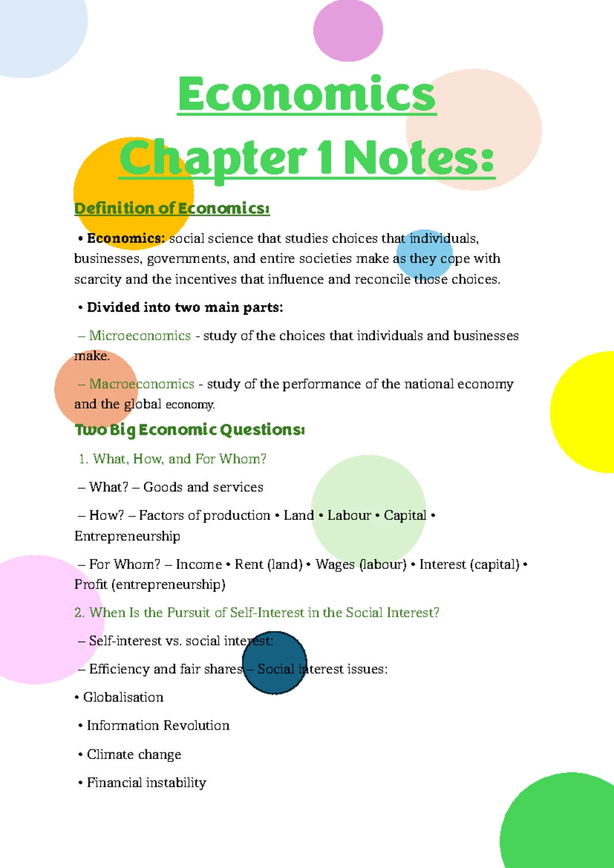 Economics 101: Understanding Key Concepts and Principles in Economics ...