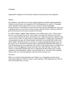 Case study 2 - Take home quiz - CHEM 162 - Studocu
