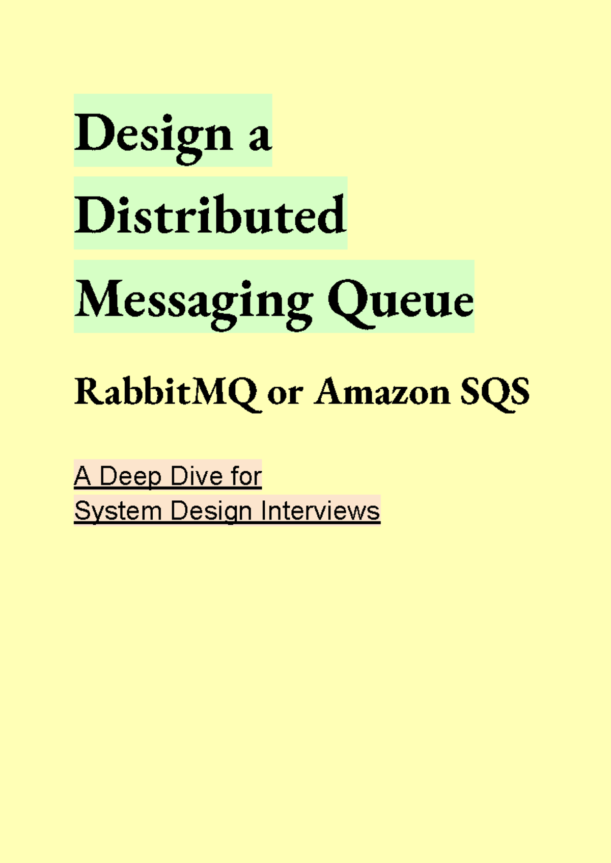 Design a Distributed Queue 1718367630 - Design a Distributed Messaging ...