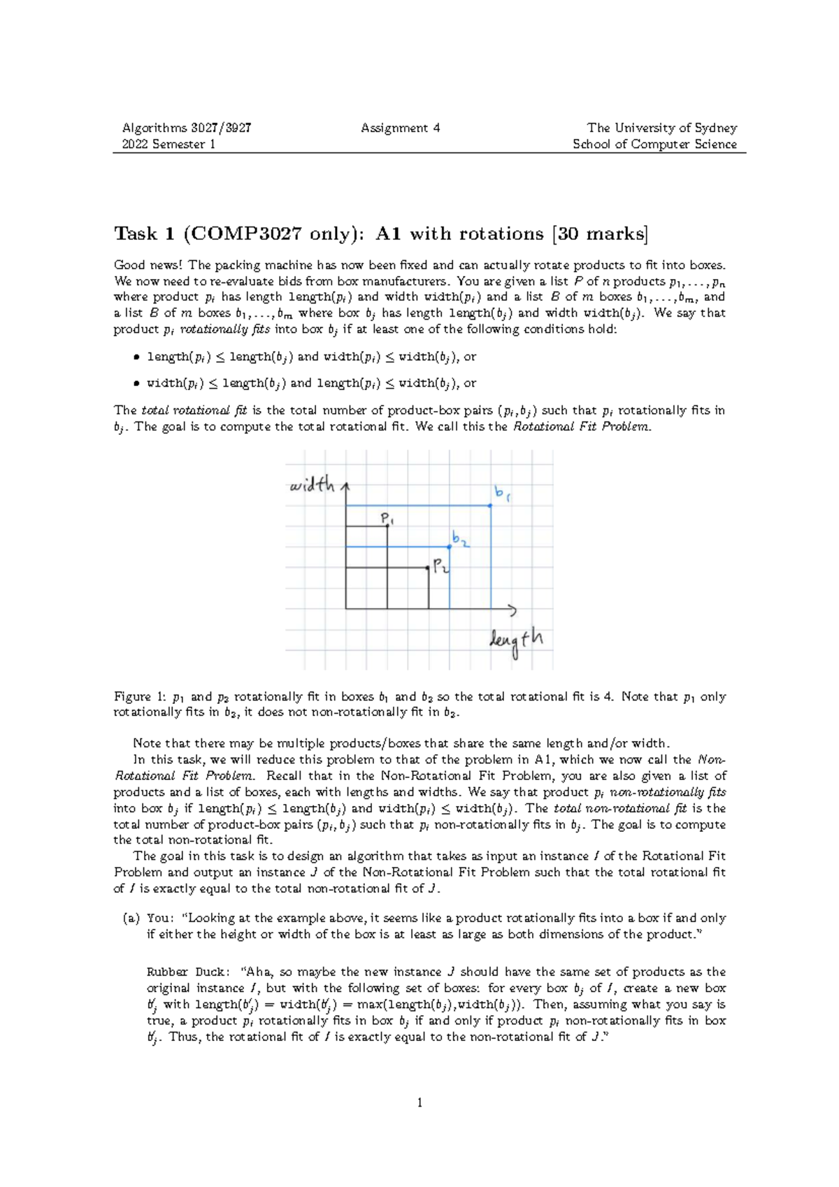 A4 v2 - COMP3027 Assignment 4: Rotational Fit Problems Analysis - Studocu