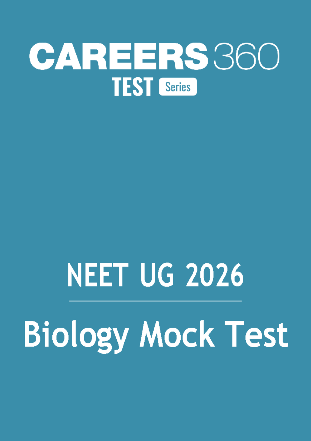 NEET UG 2026 Biology Mock Test: Comprehensive Practice Questions - Studocu