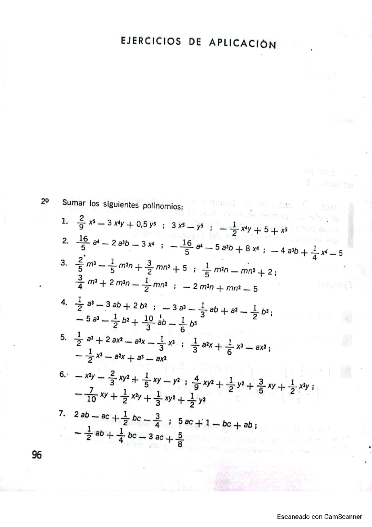 Ejercicios de Aplicación en Operaciones y Expresiones Algebraicas - Studocu