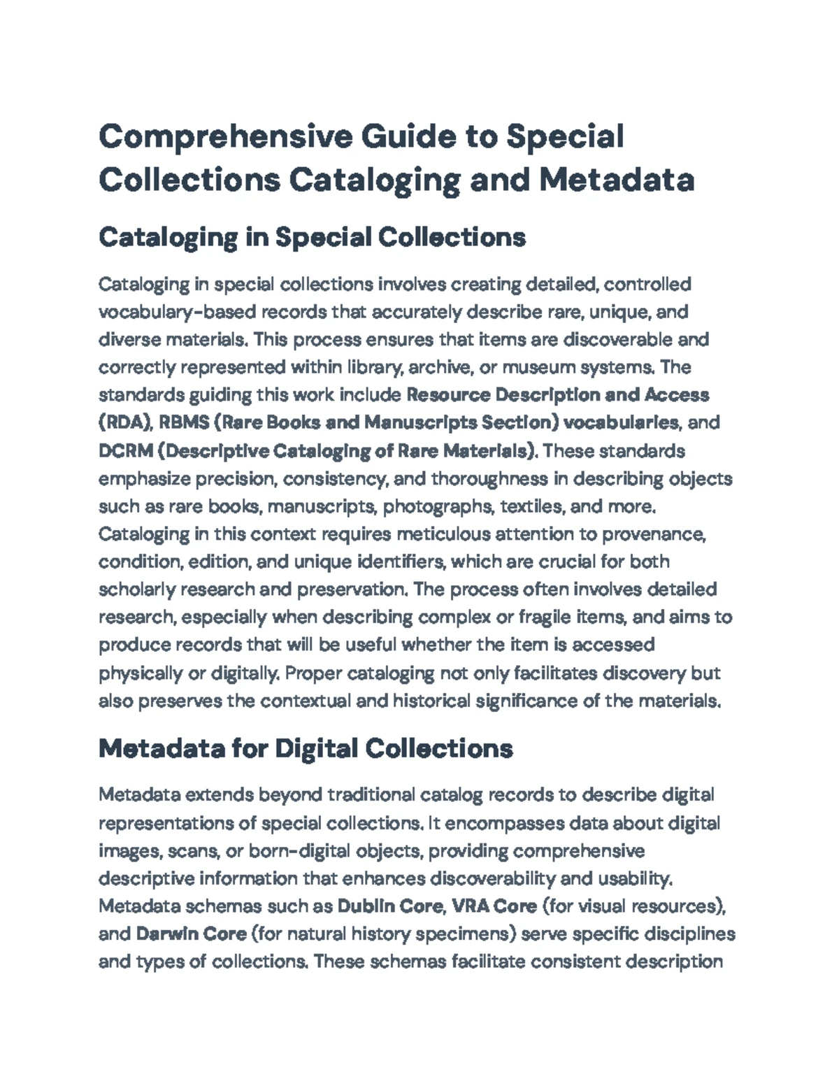 Special Collections Cataloging: Understanding Rare Books (EAS 300 ...