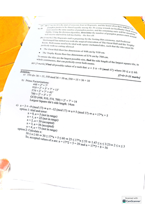 CSE 230 - Lecture note after mid - Divisibility Number Theory a , 6 ...