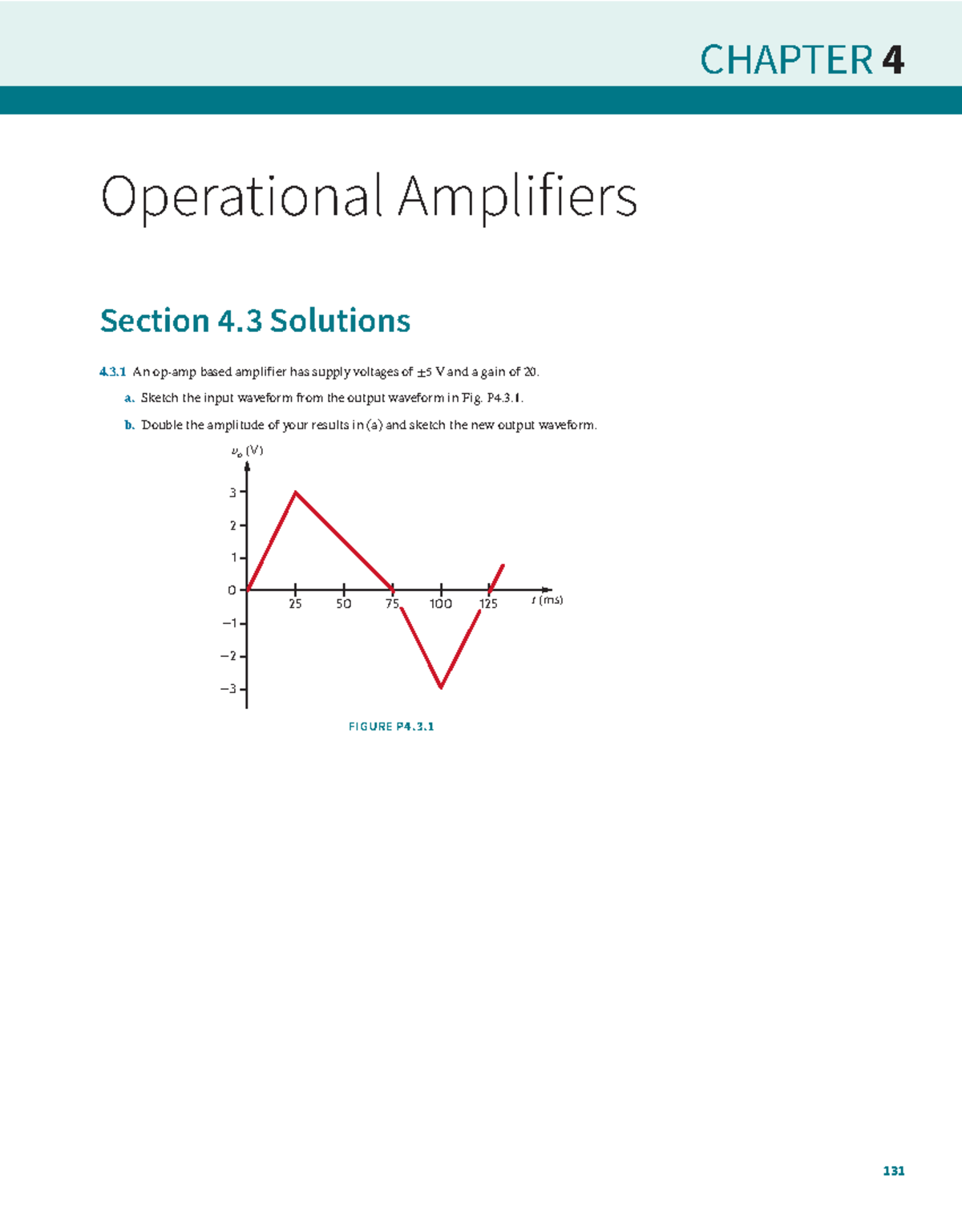 C04 CHAPTER 4 Operational Amplifiers Solutions to Problems - Studocu