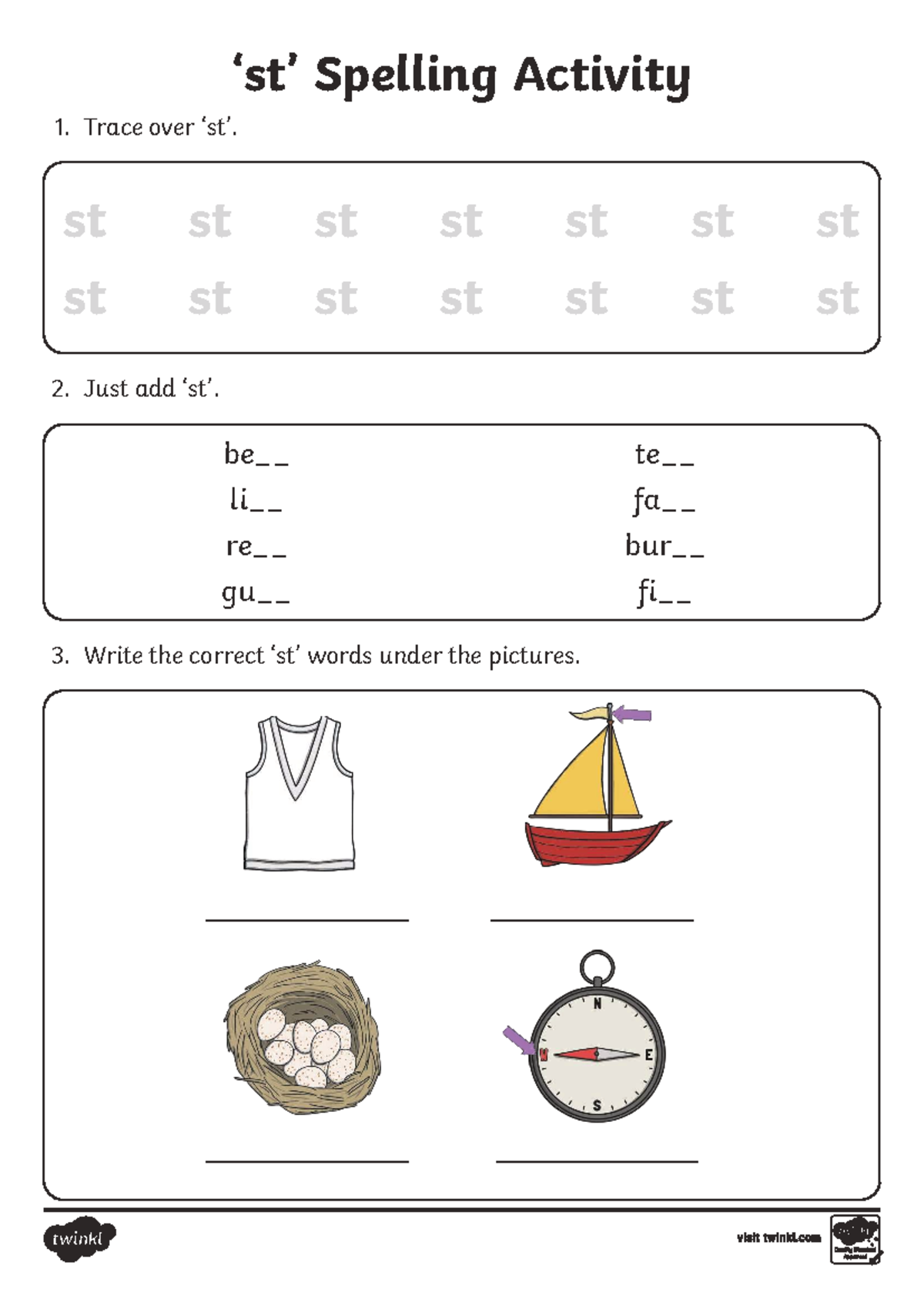 Phase 4 Spelling Activity: Tracing and Word Completion - Studocu