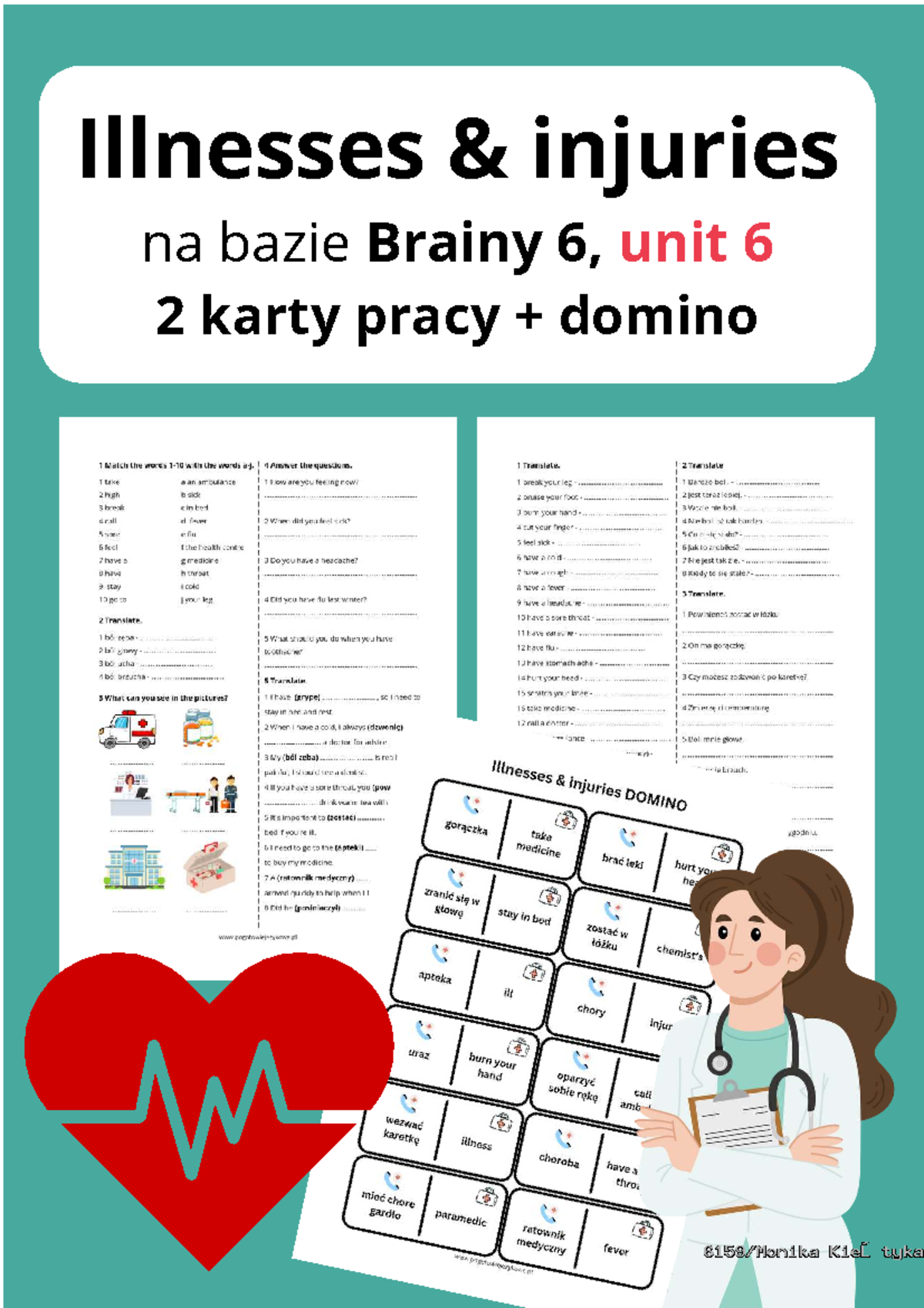 Brainy 6: Illnesses & Injuries - Unit 6 Translation Notes - Studocu