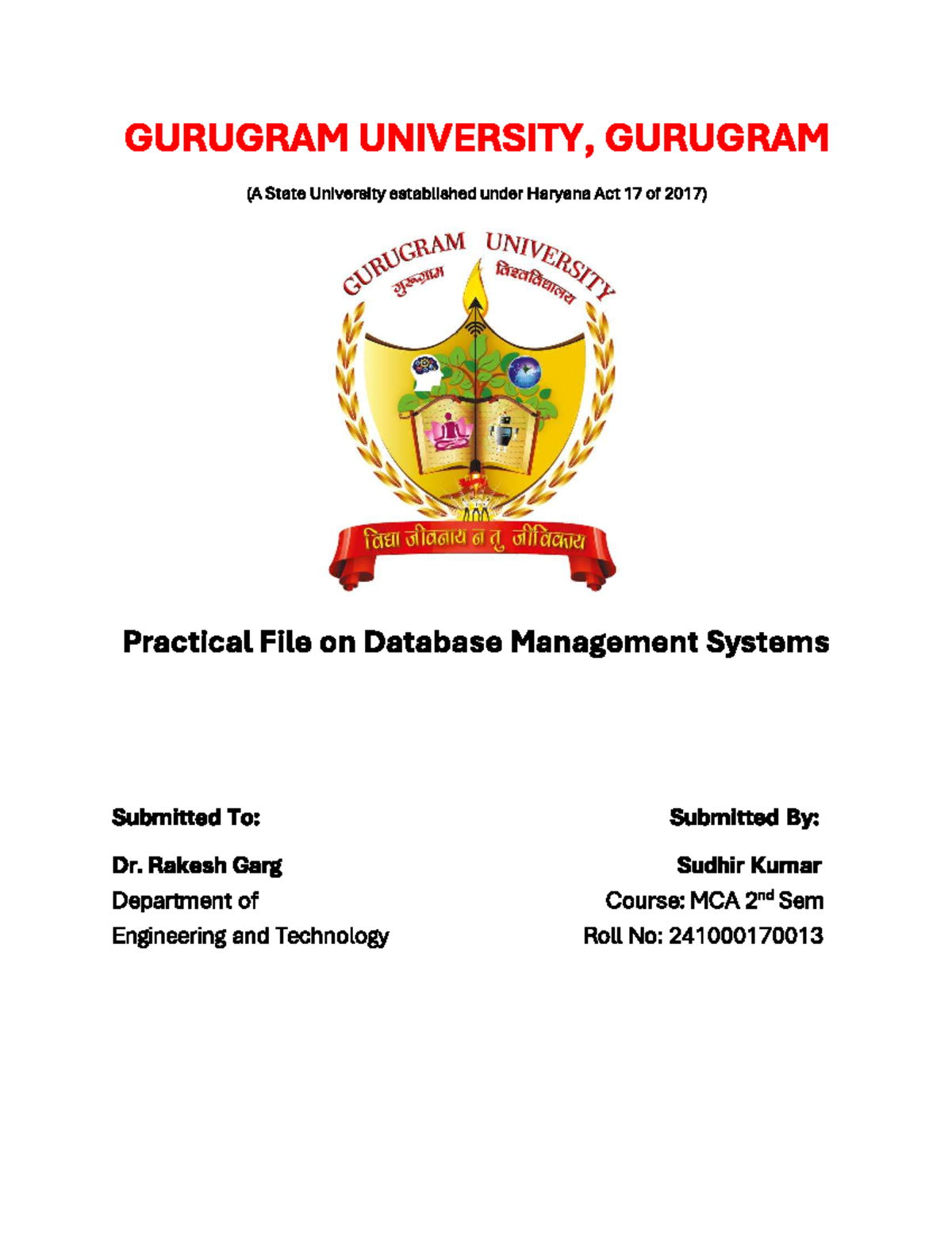 DBMS 101: Final Project Report on Database Management Systems - Studocu