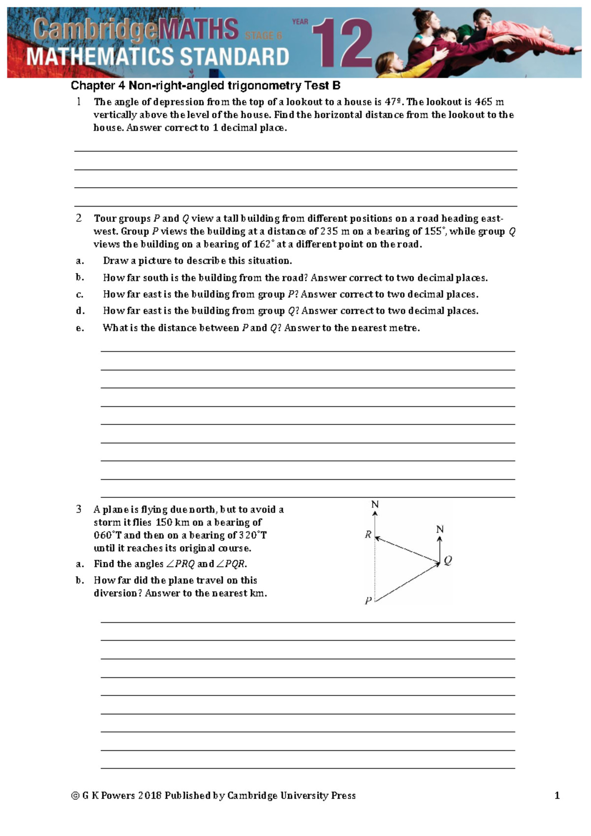 Chapter 4 Trigonometry Test B - Problem Solving Notes - Studocu