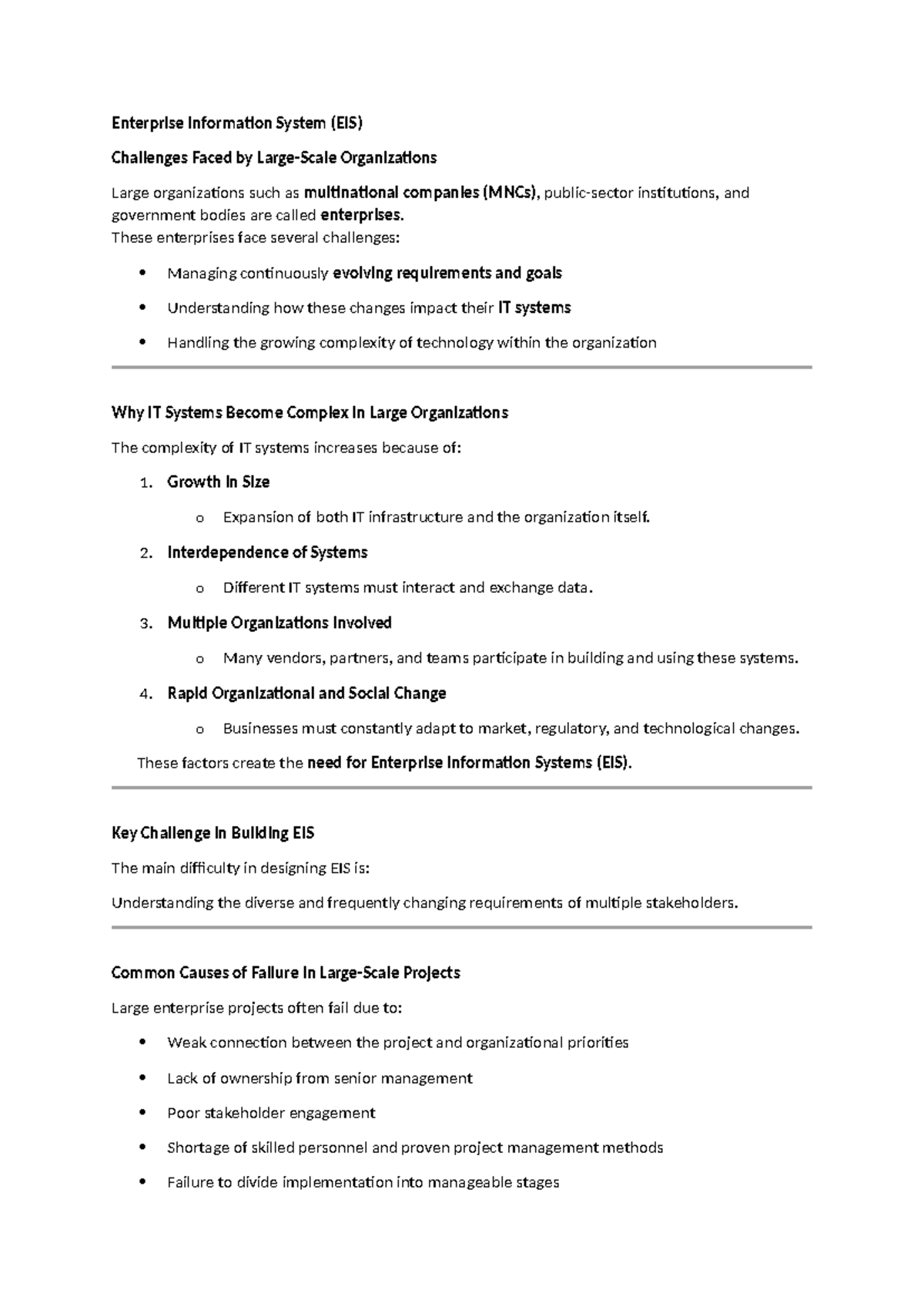 EIS Challenges and Solutions for Large Organizations: A Comprehensive ...