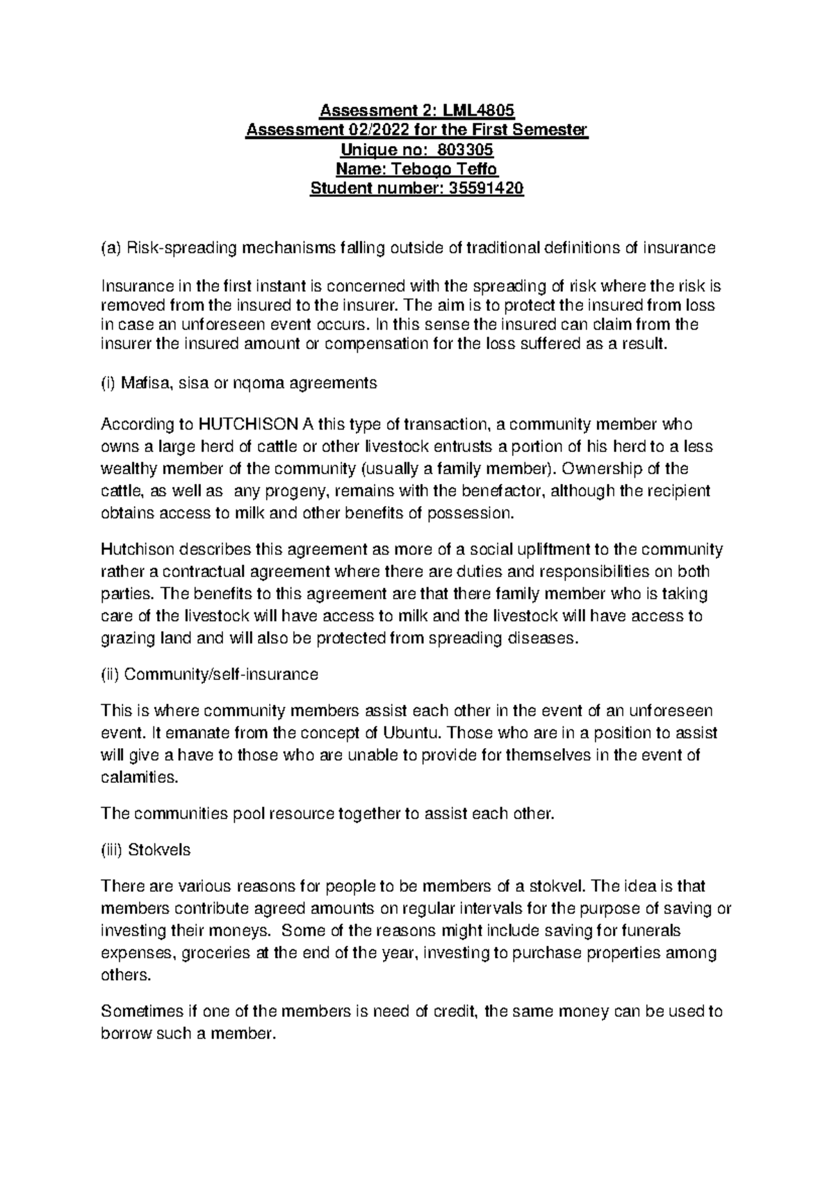 Assessment 2 - Assignment 2 - Assessment 2: LML Assessment 02/2022 for ...