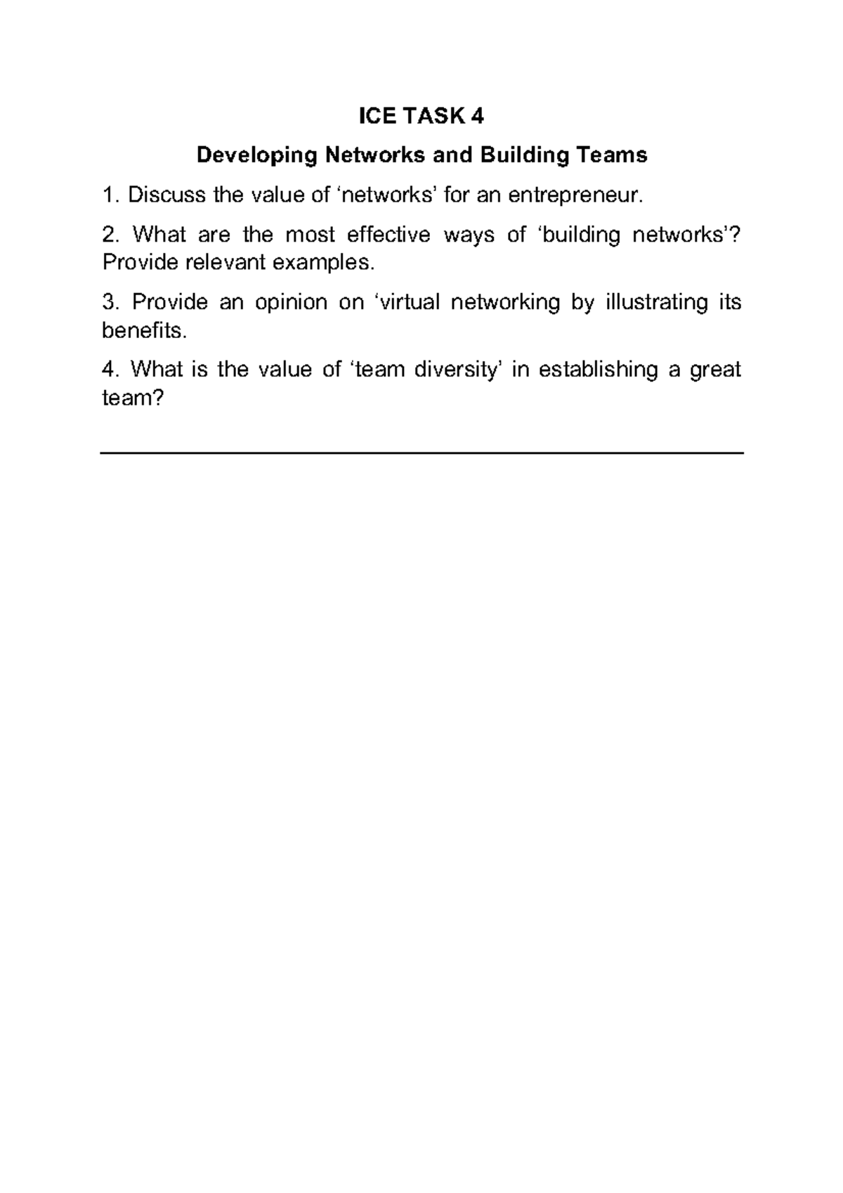 ICE TASK 4 ENTP - 3RD YEAR STUDENT - BET1 - ICE TASK 4 Developing ...