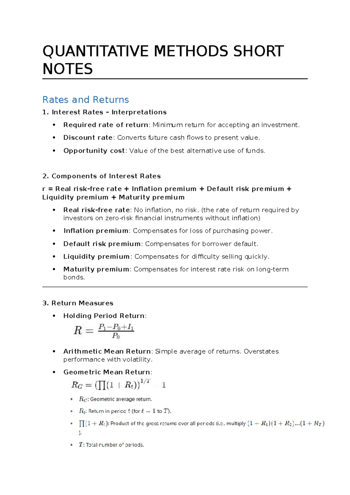 2025 CFA Level I Curriculum Box Set - Quantitative Methods Overview ...