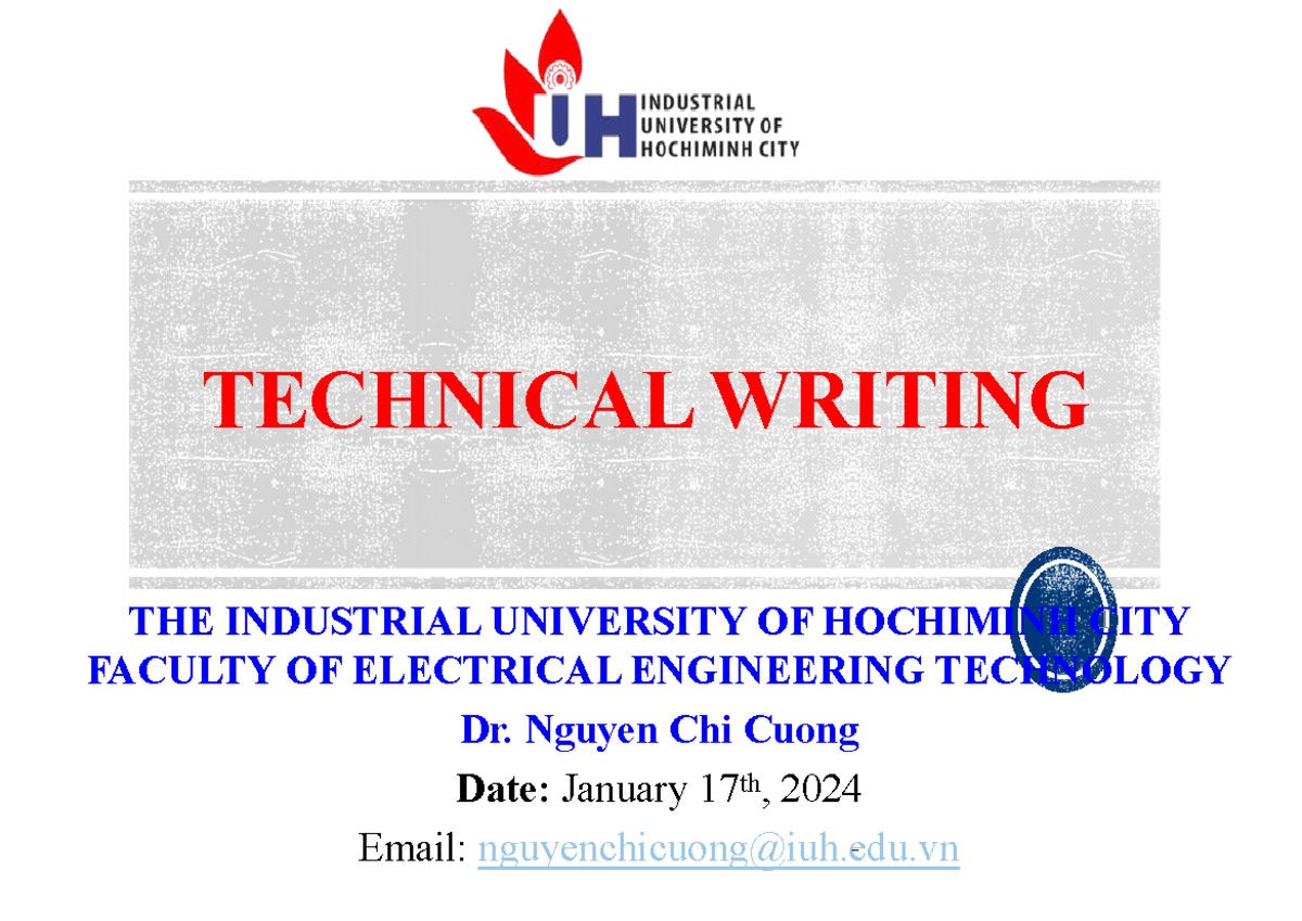 TECHNICAL WRITING 1: Chapter 3 - Writing Results, Discussions ...
